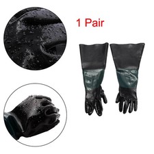 1Pair Long Sleeve Blast Gloves Sand Blasting Cabinet/SandBlasting/Shot Protector