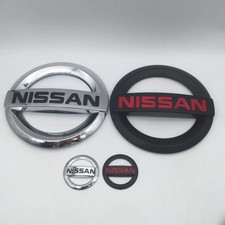 1pcs Nissan chrome black car