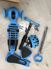 Kick Push Scooter for Kids Baby Adjustable with Flashing Wheels and Set Gift Toy