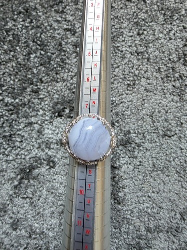 Sterling silver ring whit - silver,