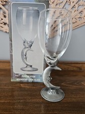 Vintage Pewter Whimsygoth Moon