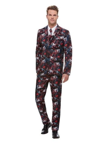 Halloween mens saw stand - mens, out