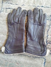 Retro leather driving gloves