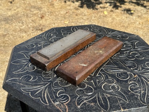 Vintage whetstone sharpening - vintage,