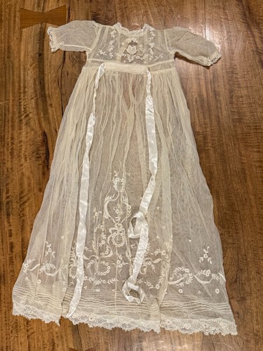 Vintage christening gown - christening,