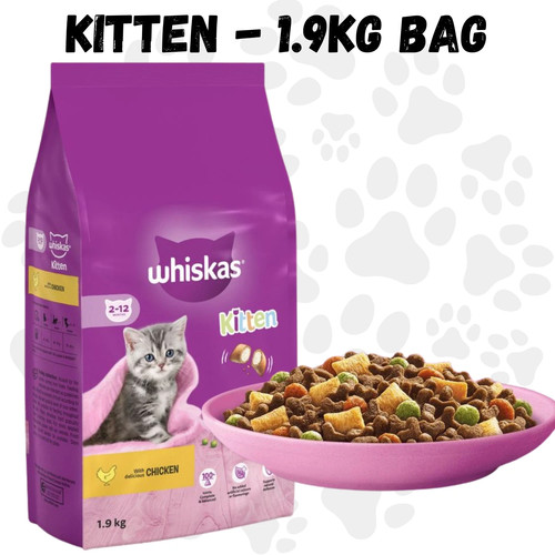 Whiskas kitten dry food with - whiskas,