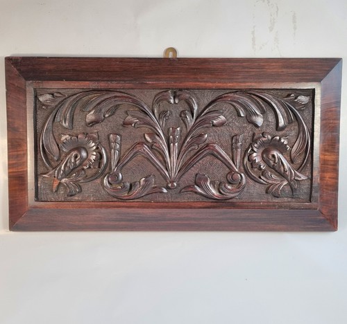 Antique mahogany ornate hand - mahogany,