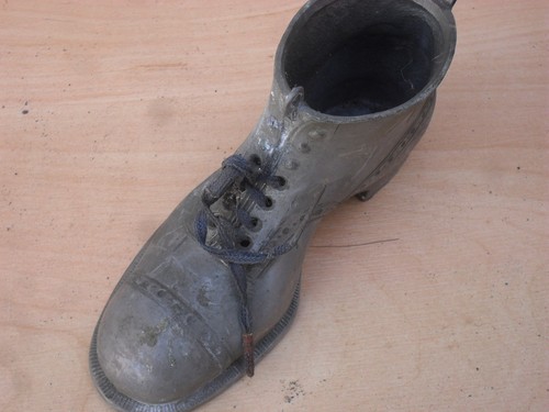 Vintage metal hob nail boot - vintage,