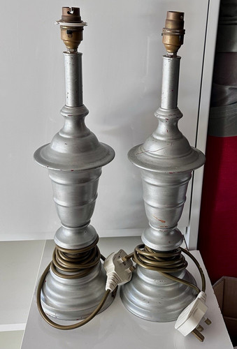 Pair vintage silver - of,