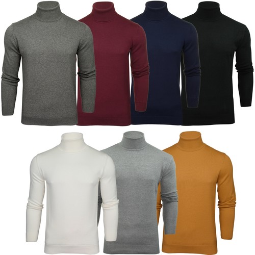 Mens roll neck jumper - roll, xact