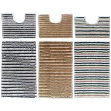 2 Piece Amalfi Bath Mat Toilet