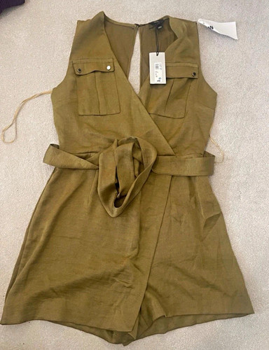 Zara khaki sleeveless - zara,