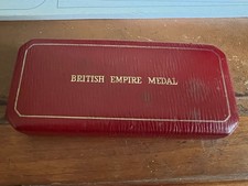 Original British Empire Medal Box and Ribbon. Free Postage. WW2.