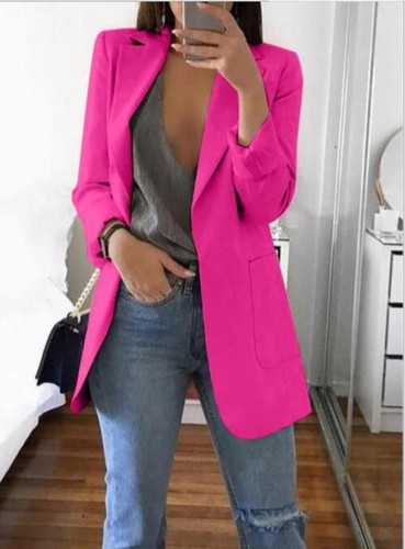 Womens long sleeve - long, solid