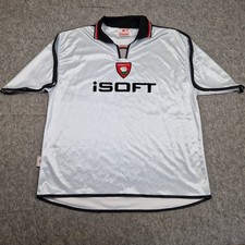 Vintage Barnsley Shirt Mens Extra Large Grey Red Flag Away Jersey Top 2002 BFC