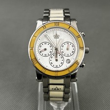 Juicy Couture Women’s Watch Silver S.Steel White Dial Round Date New Battery