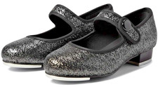 Bloch Girls Black Glitter Tap