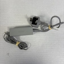 Nintendo Wii U Gamepad Genuine Power Supply - Grey WUP-011 UK Plug