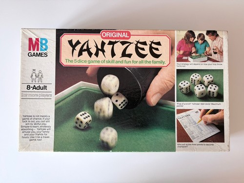 Yahtzee vintage 1982 dice - yahtzee,