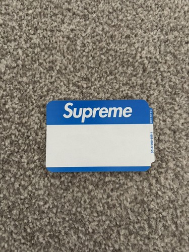 Supreme fw20 name badge - supreme,