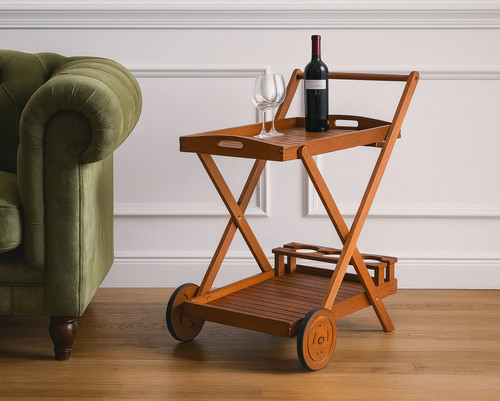 Serving trolley wheels tea - trolley,