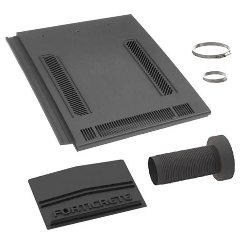 Forticrete grey roof vent - roof, tile
