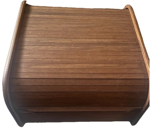 Teak wood tambour tabletop - tambour,