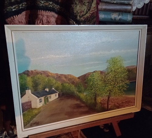 Vintage original oil painting - vintage,