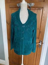 Ladies Cardigan by Elizabeth Scott Size L/XL Green NWT **SALE**