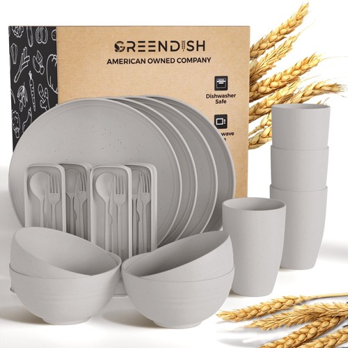 Wheat straw dinnerware - straw,