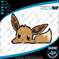 Pokemon Eevee Peeking Car Van