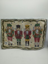 2 x Nutcrackers Tapestry Style Placemats Christmas Holidays 