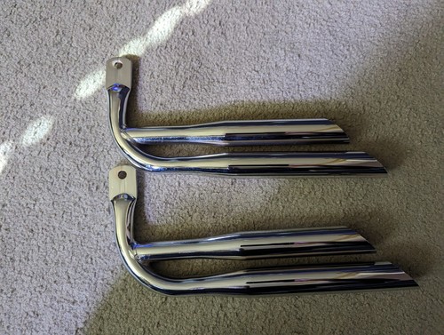 New chrome double - new, mufflers