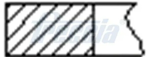 Piston ring set fr10 - ring, fr10-504800