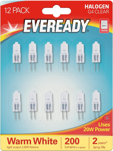Eveready halogen light - g4,