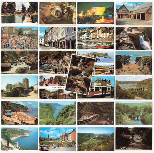 Devon vintage postcards - postcards,