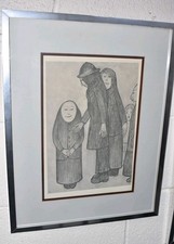 L S LOWRY 'Family Discussion'
