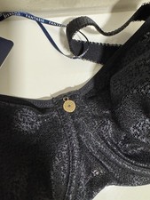 Fantasie Demure Molded Non Padded Bra 30GG NWT Black Underwired Plunge