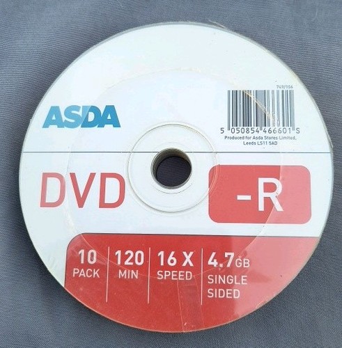 Asda dvd 16x 120 - x, dvd-r's