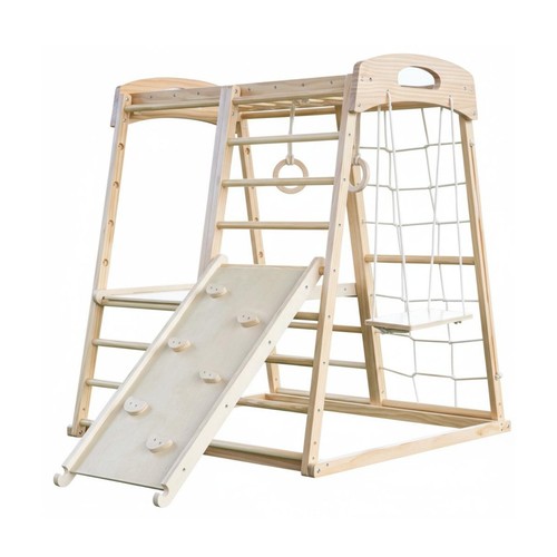 Wooden kids climbing frame - wooden,