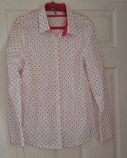 Hawes & Curtis Ladies Fitted Pink Spotty / Dot Shirt, Size 18