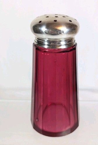 Antique cranberry panel cut - panel,