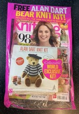Simply Knitting Magazine with Alan Dart Bear Kit Brand New