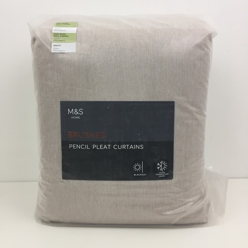 Brushed pencil pleat - brushed,