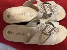 Pavers Gold Coloured Sandals
