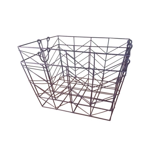 Pair large metal - metal, baskets