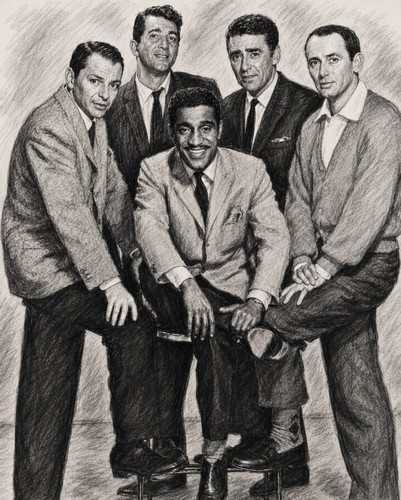 Rat pack sinatra martin davis - rat,