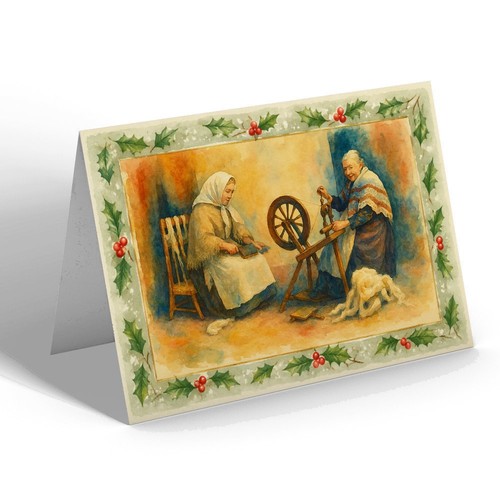 Xmas notelet lerwick - notelet,