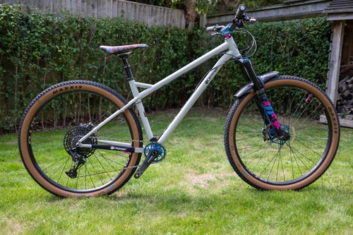 Orange mountain bike - orange,