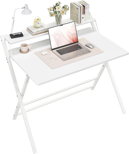 Foldable desk with monitor - desk,